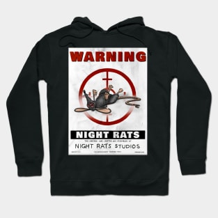 NIGHT RATS STUDIOS WARNING POSTER WHITE Hoodie